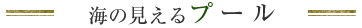 海の見えるプール