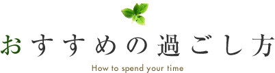 おすすめの過ごし方
